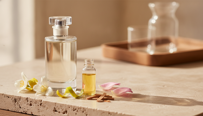 AI Generated Our Philosophy - Realistic Perfume Craftsmanship Hero